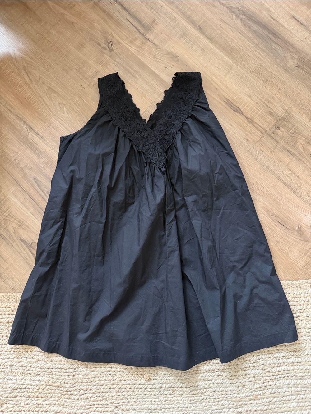 Brunette the Label Black Lace V-Neck Dress